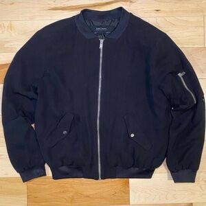 Zara Black Bomber Jacket